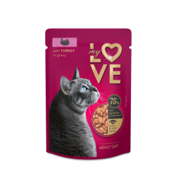 MY LOVE KOT karma mokra z indykiem w sosie 85g